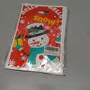 4 x Elanket 40 Pcs Happy Christmas Treat Bags With Handles - Assorted Goodie Bags for Trick-or-Treat, Party Favors - Cute Snowman Designs for Classroom Decorations