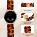 18mm Resin Band for Garmin Venu 3S / Venu 2S / Vivoactive 4S / Vivomove 3S, Lightweight Elegant Quick-Release Wristband Strap for Garmin Venu 4 41mm / Forerunner 265s / 255s