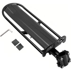 ThreeH Retractable Bike Luggage Cargo Rack Aluminum Alloy Bicycle Pannier Bag Holder Easy to Install BK41