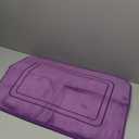 YIHOUSE Memory Foam Bath Mat Set, Bathroom Rugs Sets 2 Pieces, Non Slip Bath Mats for Bathroom, Super Soft and Water Absorbent Bath Rug Set, Machine Washable U Shape Rug,Purple