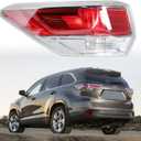 munirater Outer Tail Light Driver Side Rear Brake Taillight Assembly Replacement for Highlander 2014-2016