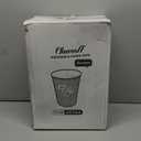 300 Count 12 oz Paper Coffee Cups, Disposable Drinking Cups for Hot or Cold Beverage, 12 ounce Brown Coffee Cups for Party, Business, Travel, Picnic