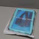 SEYMAC Stock Case for iPad (A16) 11th/10th Generation 11''/10.9'' 2025/2022, Full-Body Drop Protection Case with Screen Protector &360 Rotate Hand Strap/Stand, Brightblue+Black