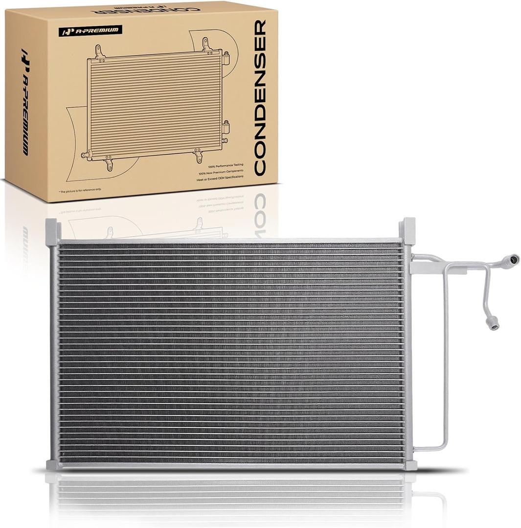 A-Premium Air Conditioning A/C Condenser Compatible with [24.21Inch] Chevrolet, GMC Models, Blazer, Jimmy - C1500/C2500/C3500, K1500/K2500/K3500, C10/C20/C30, K10/K20/K30, R10/R20/R30
