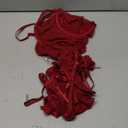 Lilosy Sexy Stocking Rhinestones Heart Garter Underwire Floral Mesh lace Sheer Babydoll Lingerie Teddy Bodysuit Skirt Set (3X-Large, Burgundy Red)