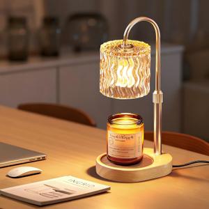 Homelist Candle Warmer Lamp with Timer, Height Adjustable Candle Lamp, Home Decor, Wax Melt Warmer for Birthday Chrismas Holiday Gifts for Mom, Women, Sister (Golden)