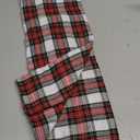 MIULEE Christmas Set of 2 Scottish Tartan Plaid Euro Sham Throw Pillow Covers Farmhouse Classic Decorative Outdoor Square Cushion Cases for Home Decor Sofa Couch 22x22 Inch, Red and White