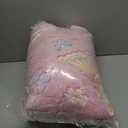 A Nice Night Colorful Butterfy Plush Zippered Comforter Set,Zipper Bedding Glow in The Dark for Child, Twin (Pink)