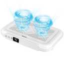 Nail Dust Collector with 1700PA Powerful Suction, Professional Wired Nail Dust Extractor, 4500RPM Nail Vacuum Fan with 3 Suction Modes & 2 Reusable Filters for Acrylic Nails Polishing at Salon & Home