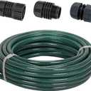 Eden 94051 Rubber Garden Hose 1/2 in. x 50 ft, DIY Hose Set
