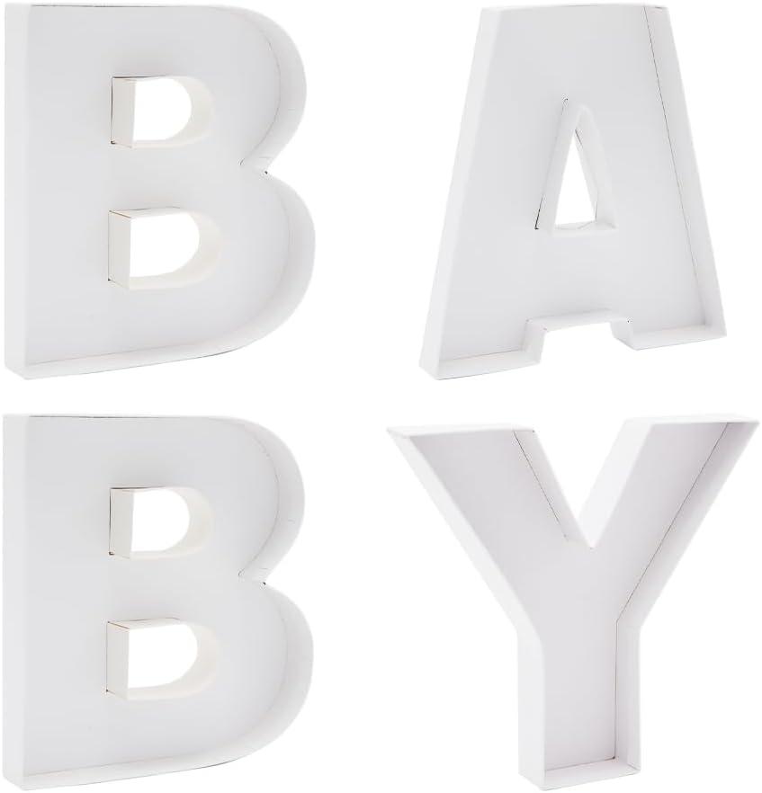 Baby Shower Cardboard Letter Fillable Sweet Chocolate Charcuterie Box