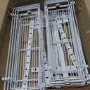 12.3" W Narrow Over the Door Pantry Organizer, 6-Tier Over the Door Organizer with Adjustable Basket, Pantry Door Organization for Pantry Kitchen Storage Room Spice Rack, White