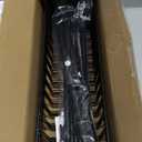 Delamu Over the Door Pantry Organizer, 6-Tier Metal Pantry Door Organization and Storage, Hanging Kitchen Basket Spice Rack Seasoning Shelves, Cabinet Door Organizer for Easy Install,D5xW18xH50inch (Black)