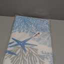 Coastal Beach Bath Mats for Bathroom,Nautical Ocean Seashells Starfish Absorbent Bath Rug Non-Slip Floor Rug Carpets Door Mat Washable Area Rugs for Bathroom Laundry Bedroom Living Room Kitchen,Blue (17.7"x29.5", Color 1)