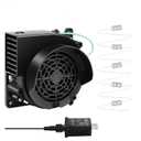 Replacement Inflatable Fan - 12V 1.0A Blower with 12V 1.5A Adapter and 3 LED Lights for Halloween Outdoor Christmas Holiday Inflatables Fan Blower (Adapter Blower with 5 LEDs)