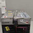 Farberware 1.1 Cu. Ft. Countertop Microwave Oven  1000 Watts Power, Auto Cook Settings, Defrost, Easy Clean and Child Safety Lock - Metallic Red