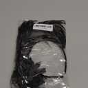 Feathers Fascinator Headband 1920s Queen Headpiece Fascinators Hats for Women Tea Party Flower Headpiece (Black)