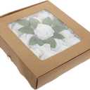 Didiseaon 25pcs Artificial Rose Bouquet Vivid Faux Flowers for Home Decor Wedding Party Decorations and Floral Arrangements Includes Roses (7x7x23cm, White)