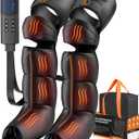 Leg Massager with Heat and Compression - Foot Calf Thigh Massage for Circulation and Pain Relief, Professional Compression Boots with 6 Modes, 9 Intensity, 4 Heat Father Day Gifts for Mom Dad