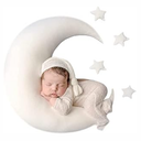 IGMaryBox Baby Moon Star Pillow Infant Posing Pillow Newborn Photography Prop Newborn Photography Posing Pillows White