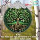 Christmas Tree of Life Stained Glass Ornament - Holiday Home Decor - Gift Exchange Present - The Tree of Wisdom