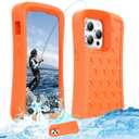 Floating Phone Case for iPhone 15 Pro Max/15 Plus/14 Pro Max/14 Plus/13 Pro Max/12 Pro Max EVA Material Case with Waterproof Dry Bags and Lanyard, 20FT Powerful Drop Protective Case-6.7inch