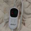 Heated Throw Blanket, Faux Fur Cozy Heating Blanket with Overheat Protection, 1/2/4/6/8 Hours Auto-Off 10 Heat Level, Machine Washable (50x60 Inches, Cream White)