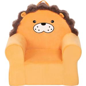 Cuddly Toddler First Chair, Premium Character Chair, Little Lion, 18 Month up to 3 Years (Orange)
