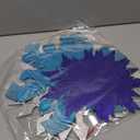 16 Pcs Large Snowflake Ornament 12"/10"/8.5" Glitter Blue Silver Snowflake Cutouts Double Sided Xmas Tree Decoration Giant Christmas Hanging Decoration with 9.8 ft Ribbon for Home Winter Door