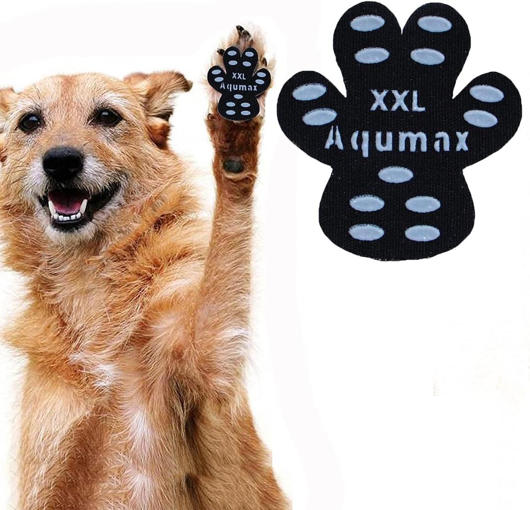 Dog Anti Slip Paw Grips Traction Pads,Dog Feet Stickers with Stronger Adhesive,Paw Protection to Provide Traction for Slippery Floors,Essentials for Senior Dogs,12 Sets (48 pcs) XXL Black (XXL-2.7*2.4 inch(L*W))