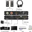 HDMI Audio Extractor Adapter HDMI to Optical SPDIF 3.5mm Stereo L/R Audio Converter Volume Control