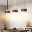 Nordic Natural Stone Wabi-Sabi Ceiling Pendant Light Yellow Cave Stone Chandelier Vintage Farmhouse Travertine Droplight Bedside Restaurant Kitchen Dining Solid Wood Bar Kitchen Hanging Lamp