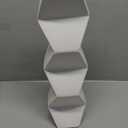 White Modern Vase: 3D Printed Minimalist Home Decor Centerpiece