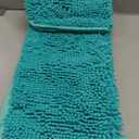 OLANLY Bathroom Rugs 30x20, Extra Soft Absorbent Chenille Bath Rugs, Rubber Backing Quick Dry, Machine Washable Bath Mats for Bathroom Floor, Tub and Shower, Home Decor Accessories, Aqua Sky
