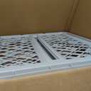 MYPET North States Paws Portable Pet Gate: 26-40" Wide. Pressure Mount. No Tools Needed. Made in USA. Dog Gate 23" Tall, Expandable, Durable Dog Gates for Doorways, Light Gray