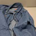 HISEA Men's Denim Shirt Long Sleeve Work Shirt Mens Regular Fit Button Down Shirts Cotton Work Shirts Washed Finish 3XL