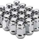 12x1.5 Wheel Lug Nuts, 20PCS Chrome 12mmx1.5 Closed End Bulge Acorn Lug Nut, Cone Seat, 19mm Hex Aftermarket Wheels (1.4 inch)