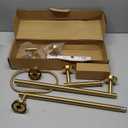 Brushed Gold Bathroom Accessories Set, 7 Pieces Gold Towel Bar Bathroom Hardware Set, 31.5 Inch Towel Racks for Bathroom, SUS304 Stainless Steel Bathroom Towel Holder Toilet Paper Holder Wall Mounted