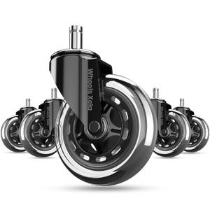 Office Chair Casters, Set of 5, for Desk & Gaming Chair are Easy to Install & Suitable for All Floors, Including Carpet & Wood