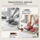 Stainless Steel Cutting Board for Kitchen - Non Toxic Metal Chopping Board Odor-resistant Food Grade Kitchen Cutting Boards 13.5"L x 10"W Dishwasher Safe