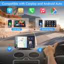 7" HD Portable Wireless CarPlay Screen for Car, Touch Double Din Car Stereo with Apple CarPlay & Android Auto, GPS, Voice Control, Mirror Link, Bluetooth Hands-Free, Multimedia Player for Vehicles