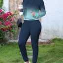 HBQ Two Piece Outfits For Women Casual Long Sleeve Hoodie Sweatshirts Jogger Sweatpants Tracksuit Sweatsuit Lounge Sets (XXL)