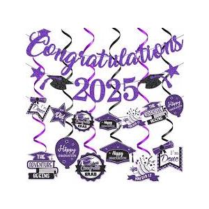 Congrats Grad Banner Graduation Party Decorations Graduation Banner Grade Decorations Class of 2025 with Congrats Decorations for 2025 Grade Decor
