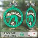 Gymnastics Christmas Ornament 2025, Gymnastics Gifts for Girls, Teenagers, Women, Coaches, Xmas Gifts for Gymnast Lovers, Sport Fan, Wooden Ornaments for Christmas Decorations
