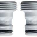 Gardena Accessory Adapter (4pcs) and OOK 50584 ReadyNail Picture Hangers, Hassle-Free Picture Hooks, 30lbs, Brass (4  Pcs)