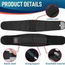 FEATOL Back Brace for Lower Back Pain, Back Support Belt for Women & Men, Breathable Lower Back Brace with Lumbar Pad, Lower Back Pain Relief for Herniated Disc, Sciatica, Scoliosis plus size (Waist (2X-Large (Pack of 1), Black)