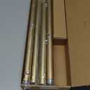 IFELS Heavy Duty Curtain Rods for Windows 66 to 120 Inch, 1 Inch Gold Curtain Rod Adjustable, Decorative Long Curtains Rods with Metal Finials, Easy Installation and Modern Design (A2,Gold,30"-120")