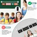 Magnetic Flip Calendar Bulletin Board BOHO Flip Calendar for Classroom Decoration with Magnetic Adjustable Holder and 2026 to 2030 Years Date Cards for Back to School Home Decor Teacher Supplies