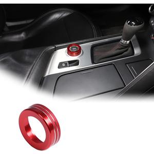 JONKOKO Allcy Car Inter Knob Cover Trim (Red)