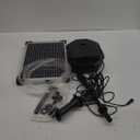 POPOSOAP Pond Filter with 12W Solar Fountain Pump, Solar Pond Filter with 160GPH Pump & Fountain Kit, Outdoor Filter Box with 6.6FT PVC Tubing, Perfect for Ponds Clean, Clear, and Add Water Features